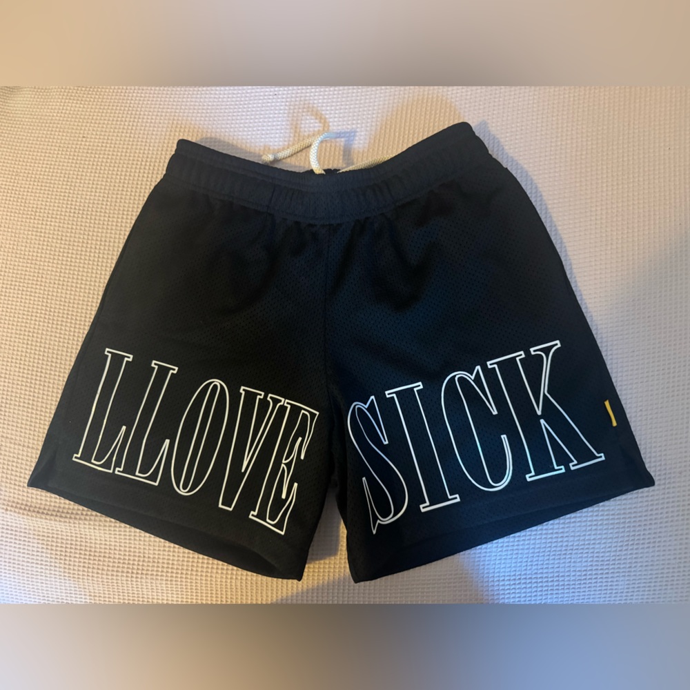 Lovesick Black Mesh Shorts